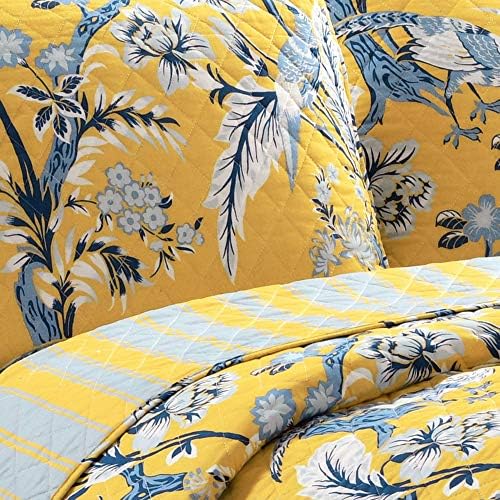 Lush Decor Dolores Reversible Cotton Quilt Set King