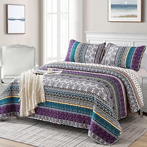 WONGS BEDDING Boho Quilt Set King Size