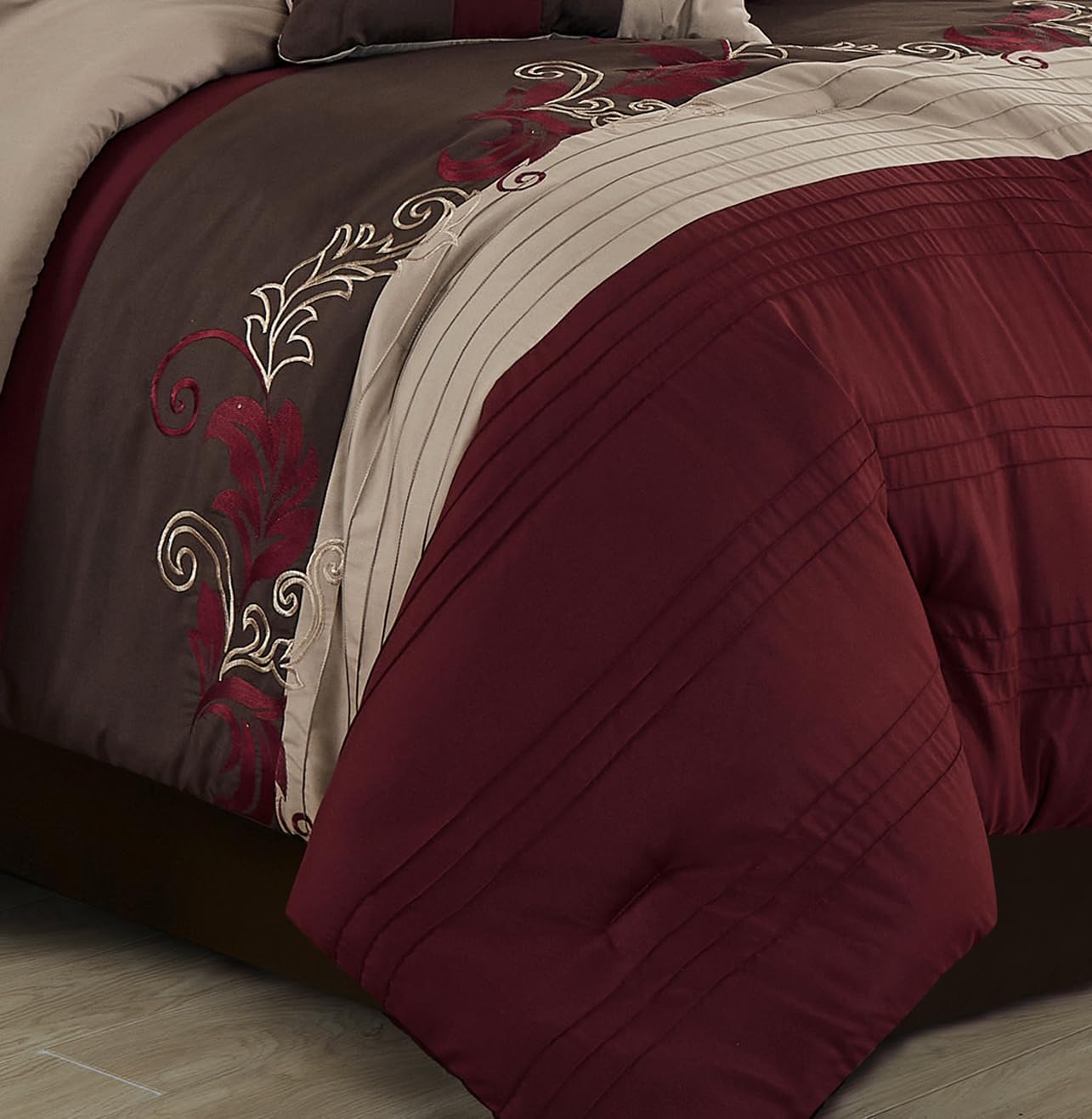 Chezmoi Napa 7-Piece Comforter Set Queen