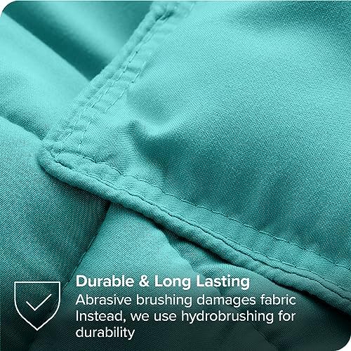 Upluxius Turquoise White 7 Piece Full XL Bed-in-A-Bag Set