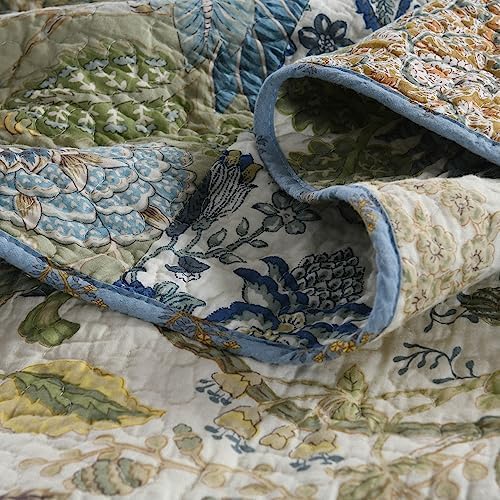 Camandy Cotton Reversible Quilt Set 3 Piece Queen Size