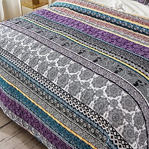 WONGS BEDDING Boho Quilt Set King Size