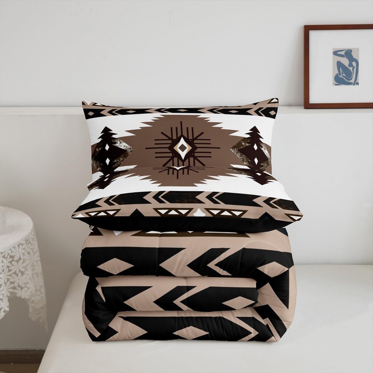 Erosebridal Bohemian Geometric Comforter Set 1