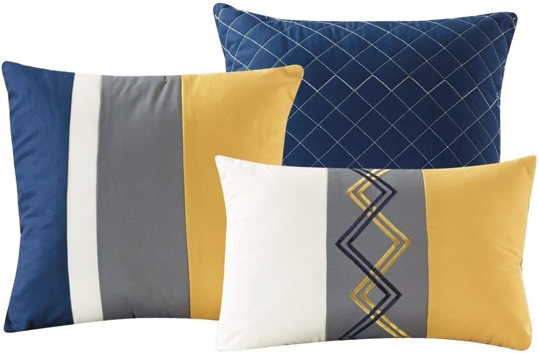 Chezmoi Arden 7-Piece Comforter Set - California King