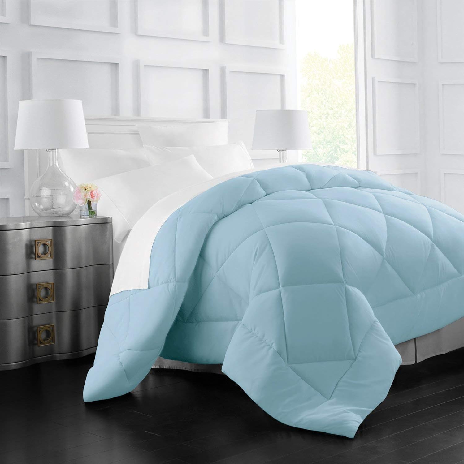 STAR DECOR Sky Blue Full XL Comforter Set