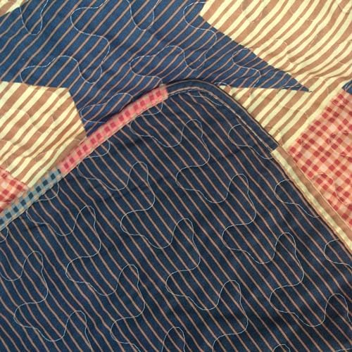 Virah Bella 3 Piece King Cabin Quilt Set - Mountain Cabin Blue