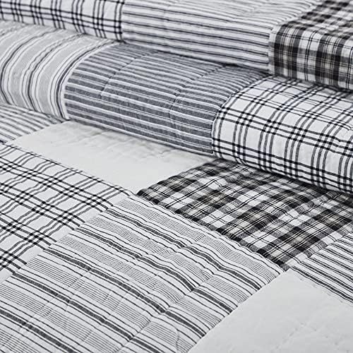 VHC Brands Sawyer Mill Black Quilt Set 3 Piece
