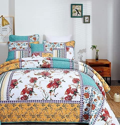 Tache California King Quilt Set with Patchwork Design
