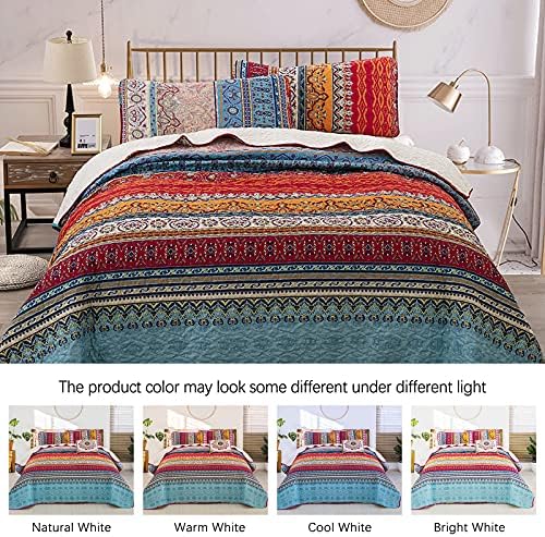 Wongs Bedding Bohemian Quilt Set California King