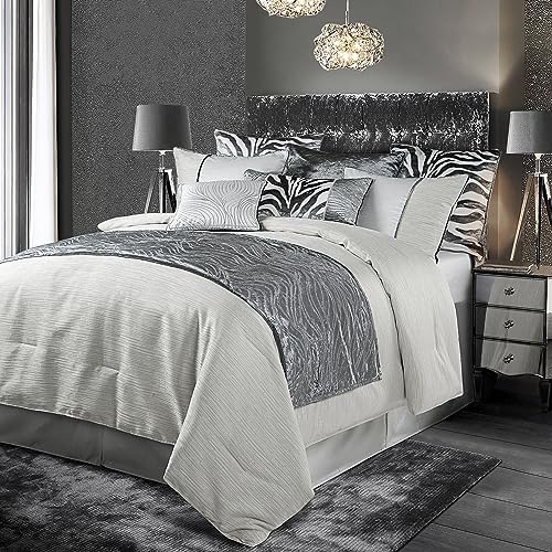 HiEnd Accents Celeste 4 Piece Super King Comforter Set 1