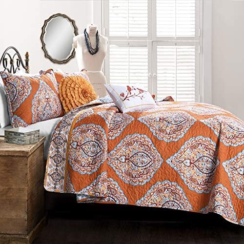 Lush Decor Harley Reversible Quilt Set 5 Piece King 1
