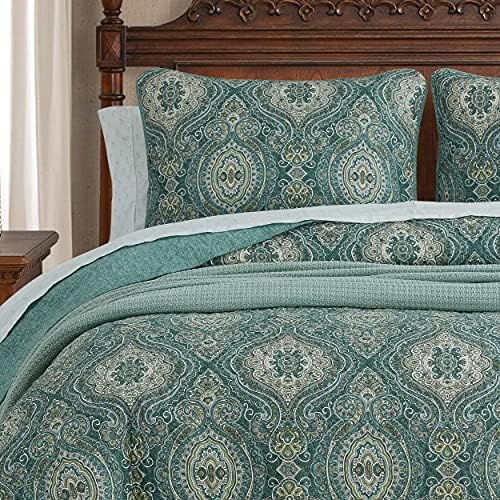 Tommy Bahama King Quilt Set in Turtle Cove Green