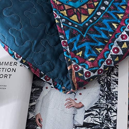 DaDa Bedding Bohemian Diamond Quilt Set - Cal King Size - 3-Piece