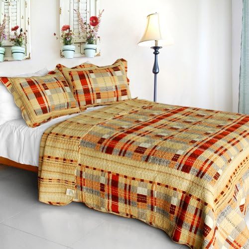 Blancho Bedding Enthusiasm Waltz 3PC Cotton Quilt Set