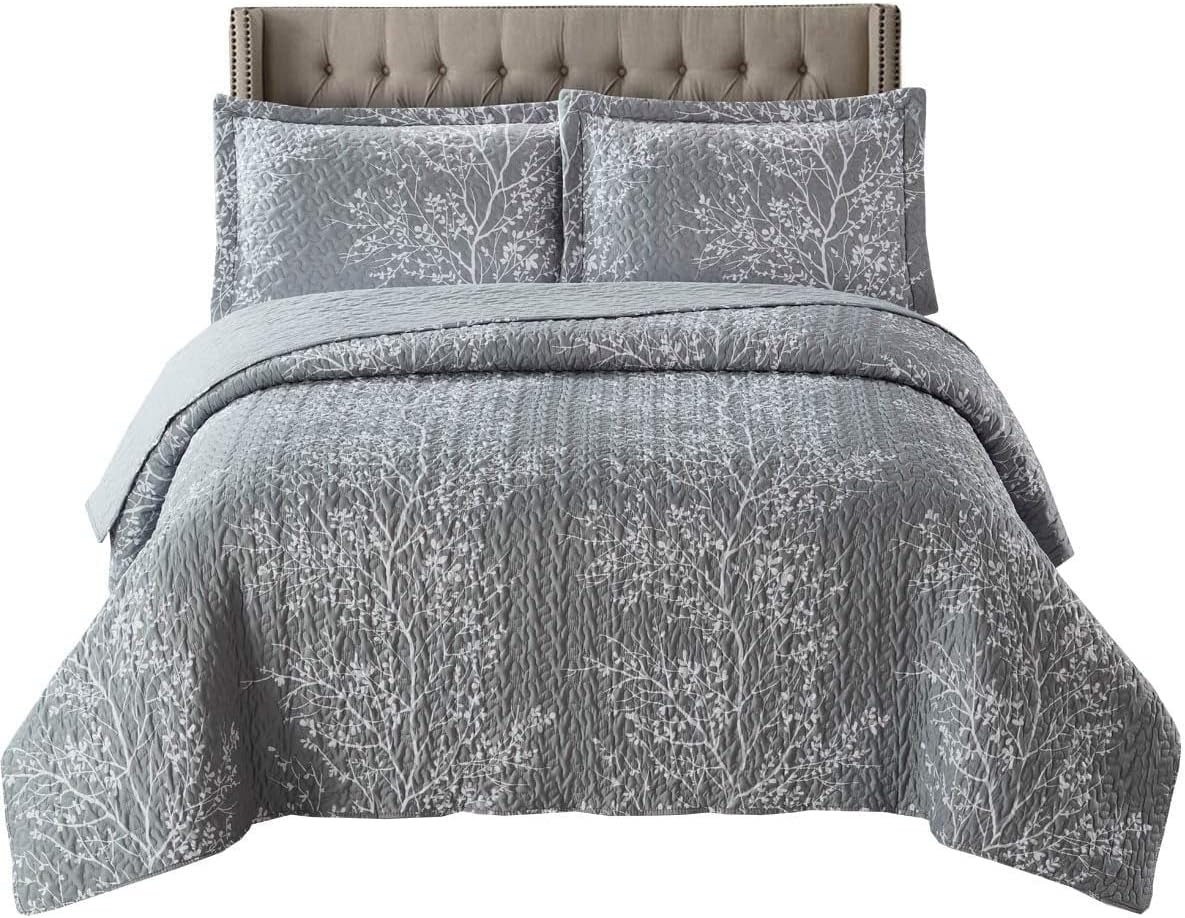 Royal Tradition 7PC Bedspread Set - California King - Odette Grey
