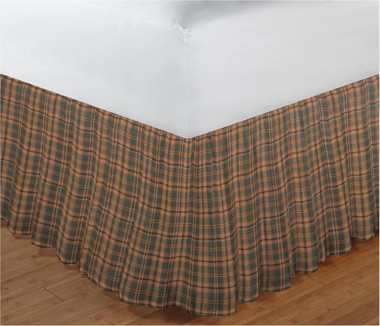 Patch Magic Quilts Queen Set - 4 Piece with Quilt Pillow Shams Bed Skirt