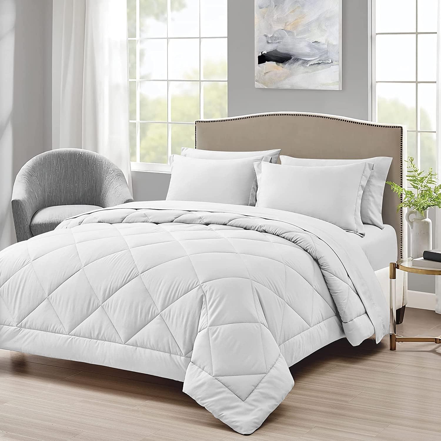 Canvas Craft Diamond Pattern Comforter Set Full XL