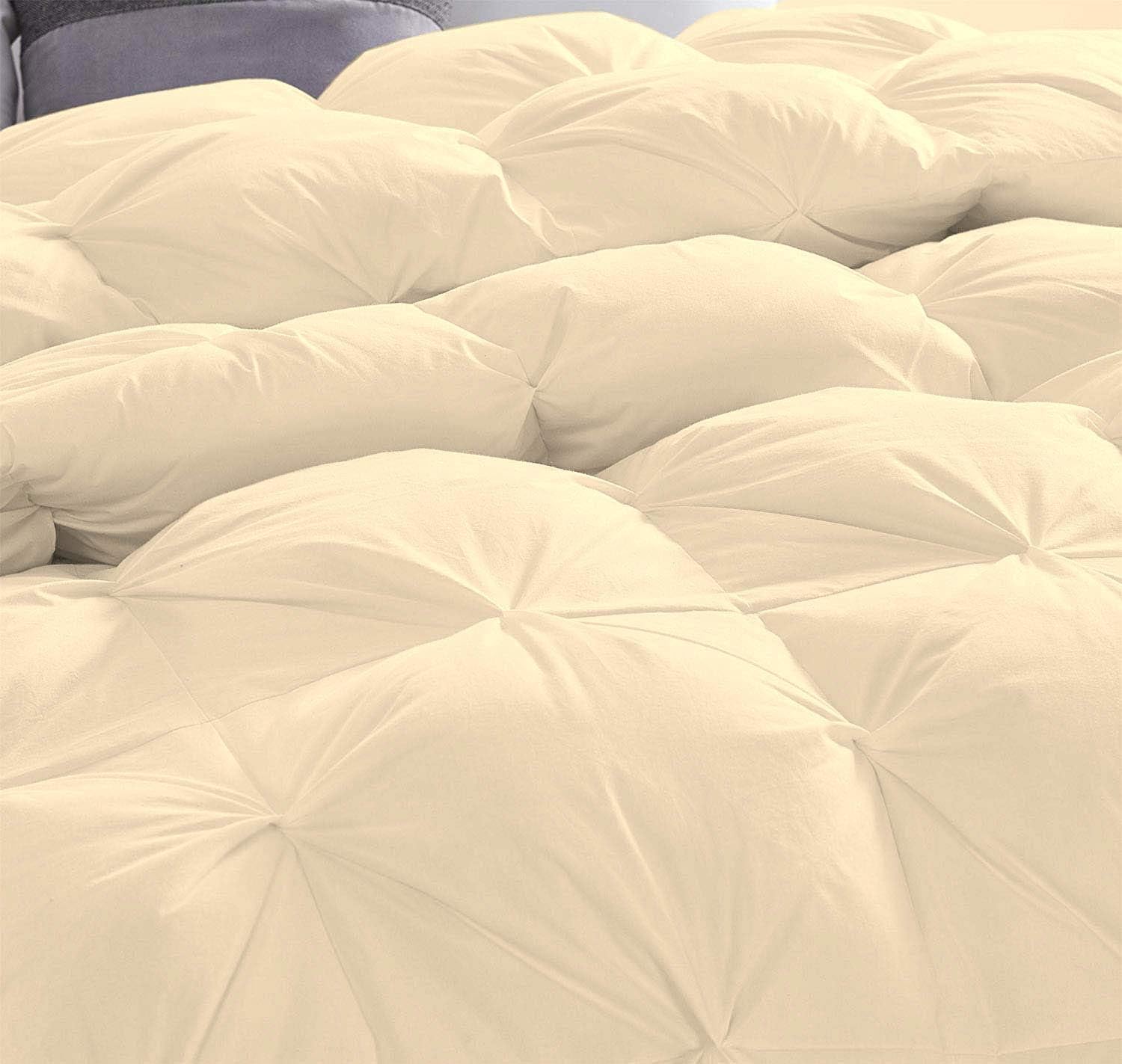 Home Luxury 5 Piece Pinch Pleated Comforter Set