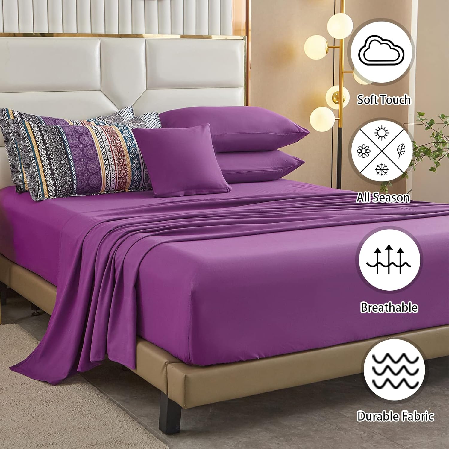 Cottolester Boho Comforter Set 8 Piece Bed in a Bag