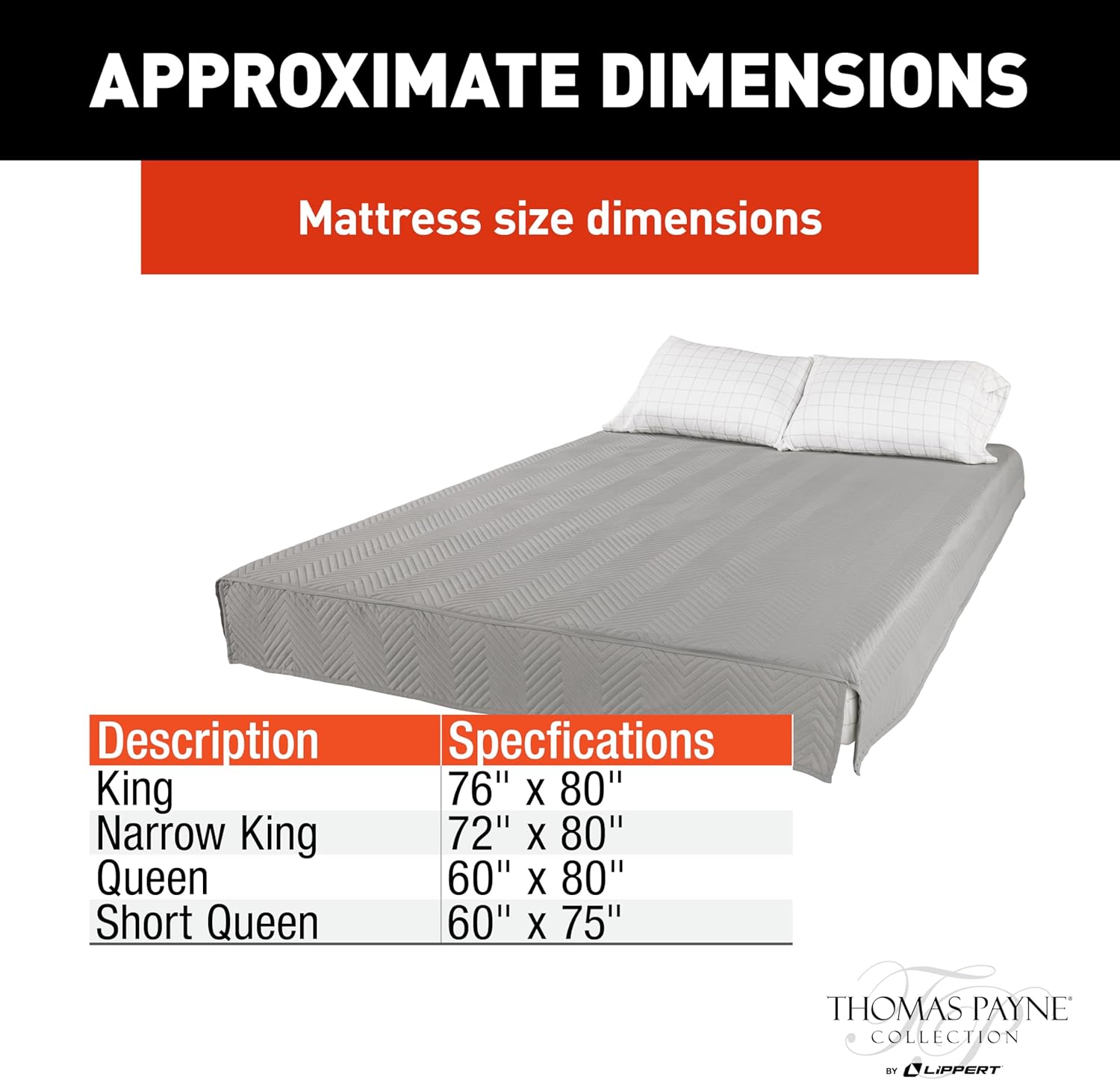 Lippert Easy Zzzs RV Bedding Set - Queen Grey 1