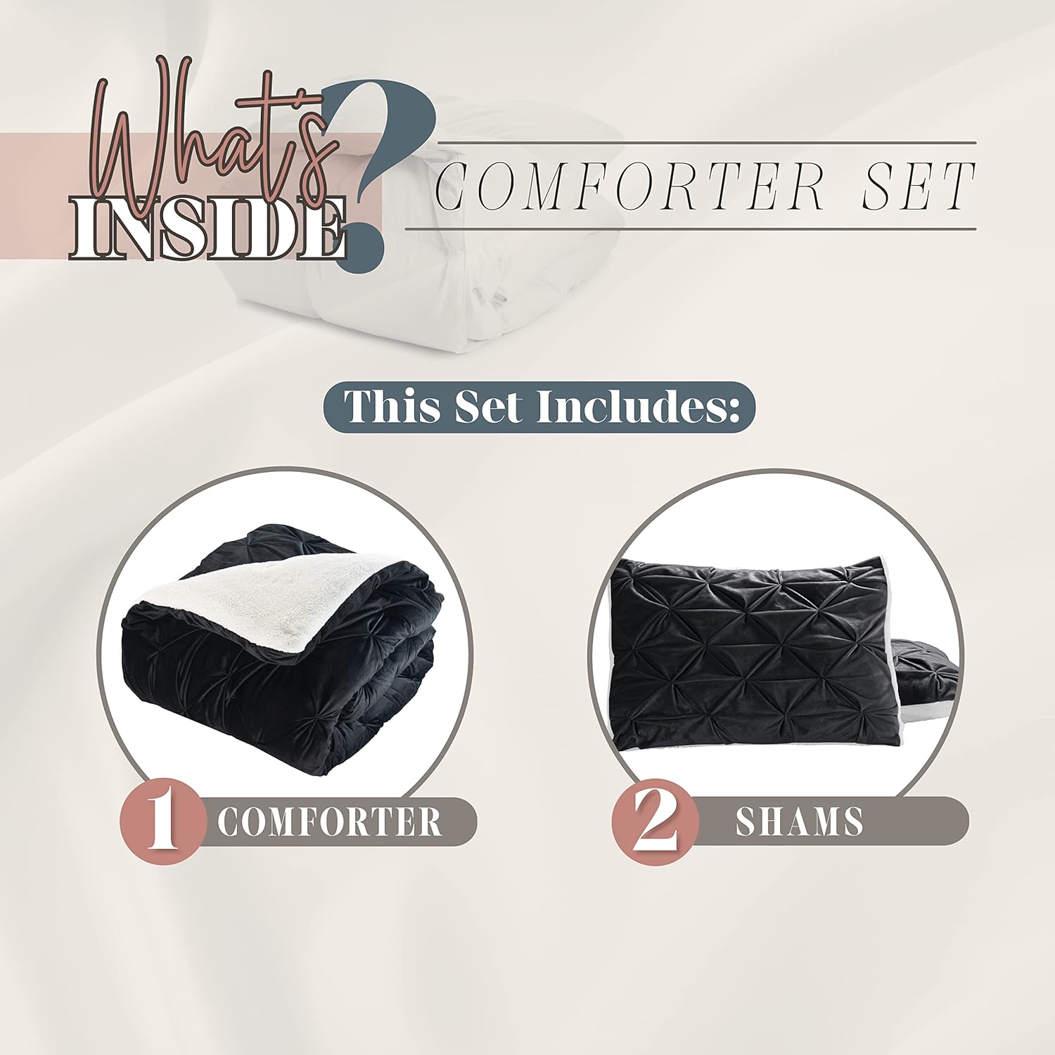 Elegant Comfort Reversible Down Alternative Comforter Set