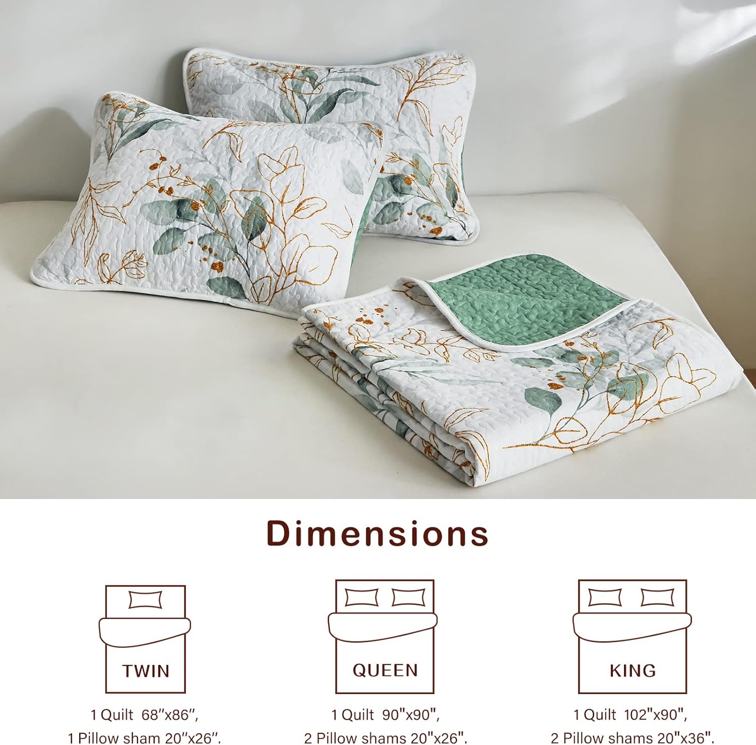 Joyreap 2-Piece Microfiber Quilt Set 1