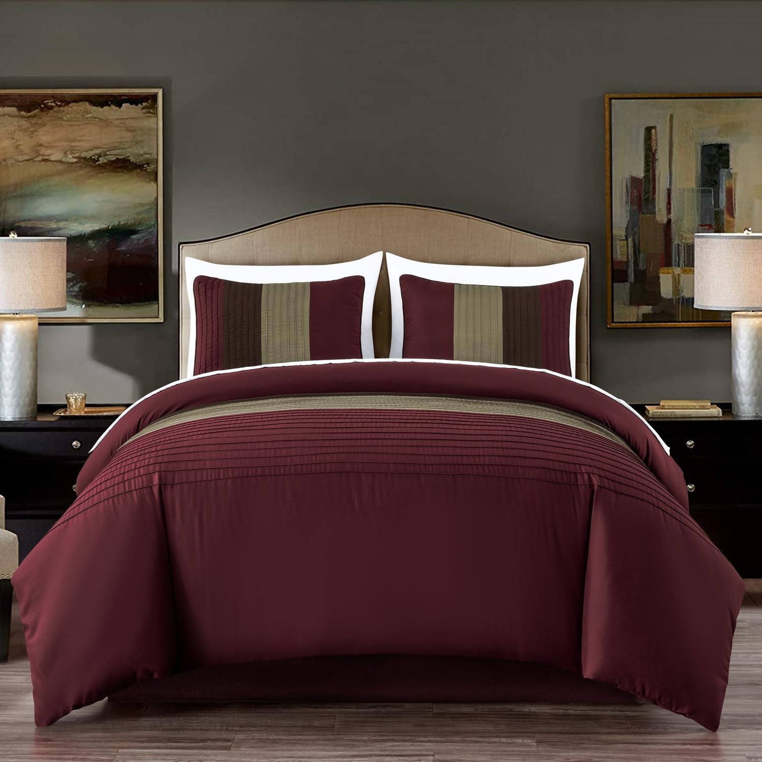 Chezmoi Collection 7-Piece California King Bed-in-a-Bag Set