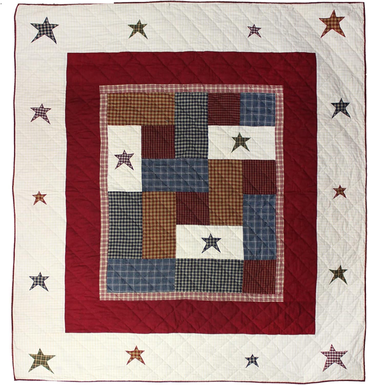 Patch Magic Fields and Stars Twin Quilt Set