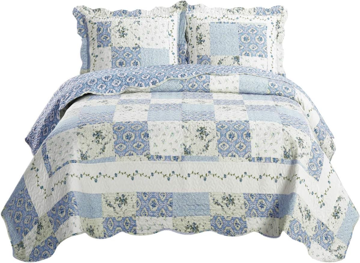7-Pc California King Bedspread Set - Wrinkle-Free Microfiber
