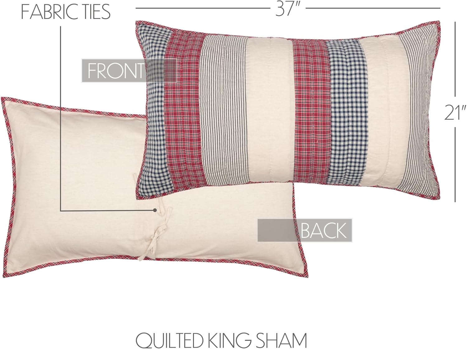 VHC Brands Hatteras Quilt Set 3 Piece