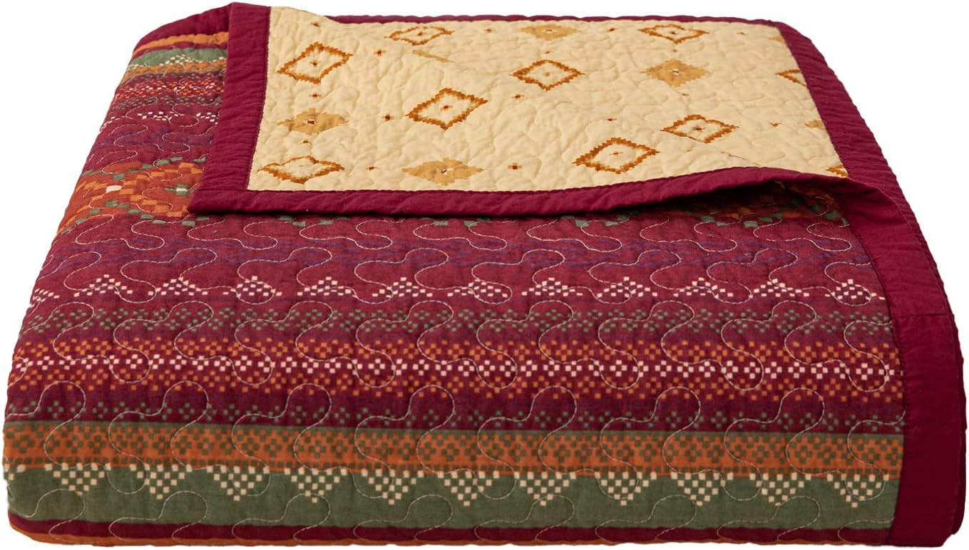 H HIEND ACCENTS Super King Quilt Set with Pillow Shams