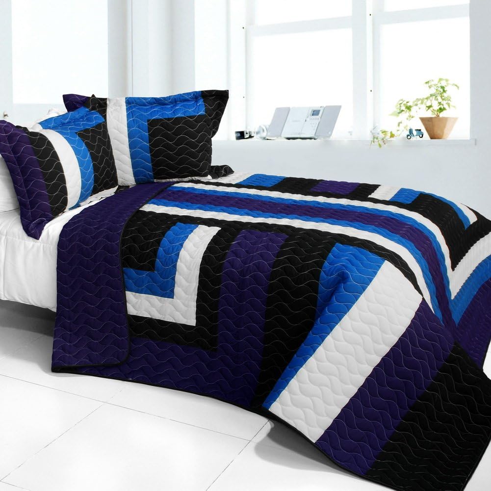 Onitiva Slience Stream 3PC Patchwork Quilt Set 1