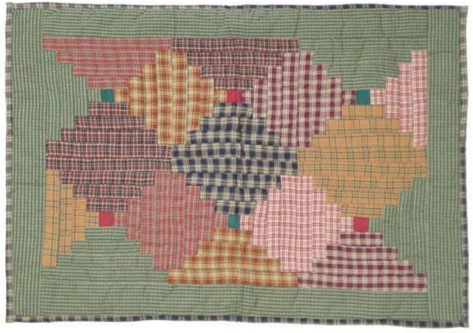 Patch Magic Harvest Log Cabin California King Quilt Set 1