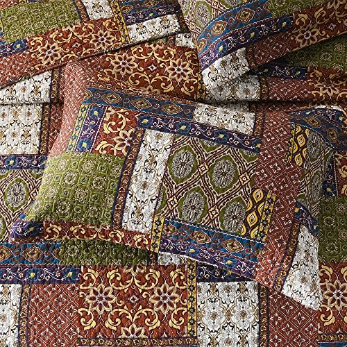 VISIMISI Cotton Reversible Quilt Set King Size