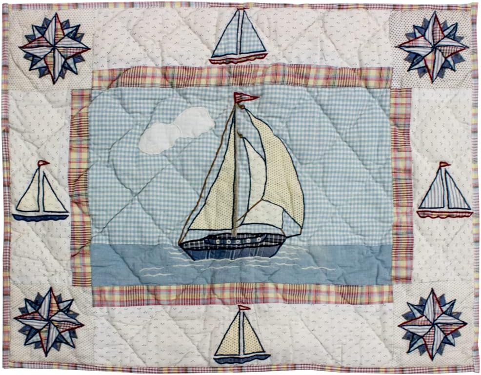 Patch Magic Sailboats Voyage Super Queen Quilt Set