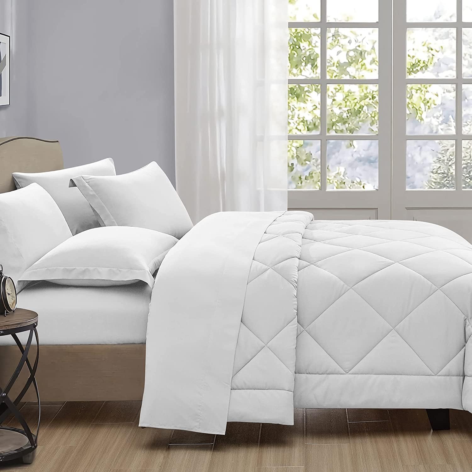 Canvas Craft Diamond Pattern Comforter Set Full XL