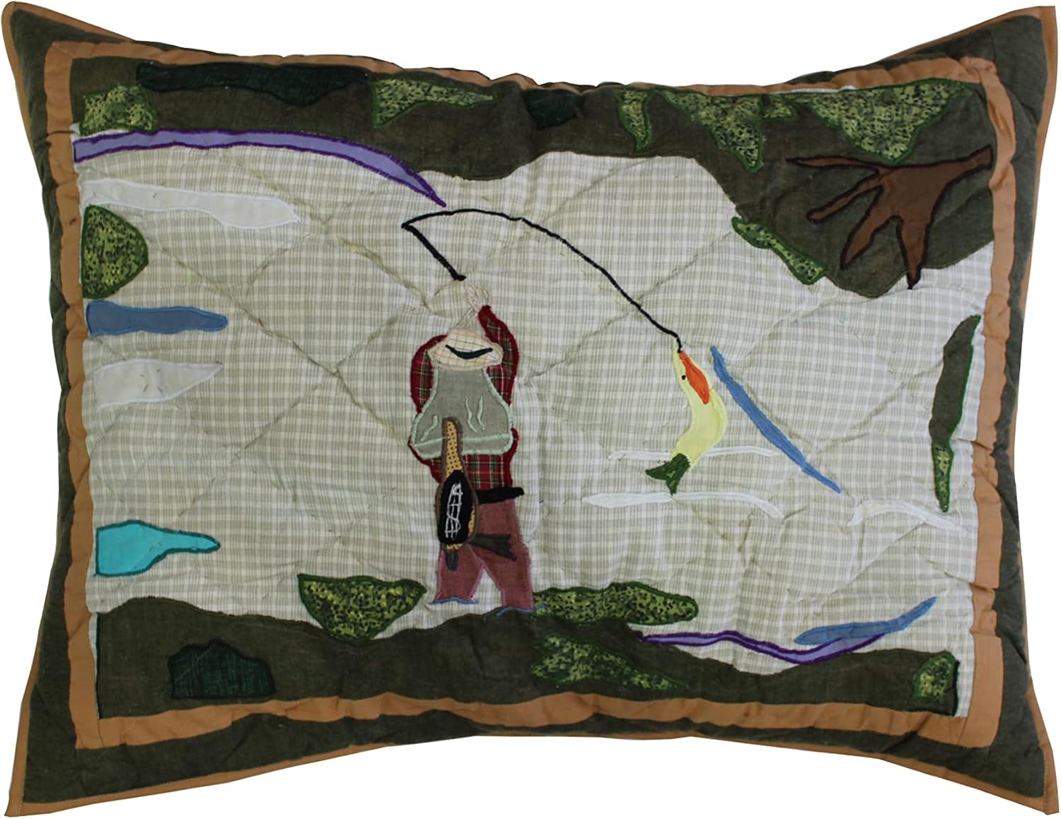 Patch Magic Fly Fishing Super Queen Quilt Set 1