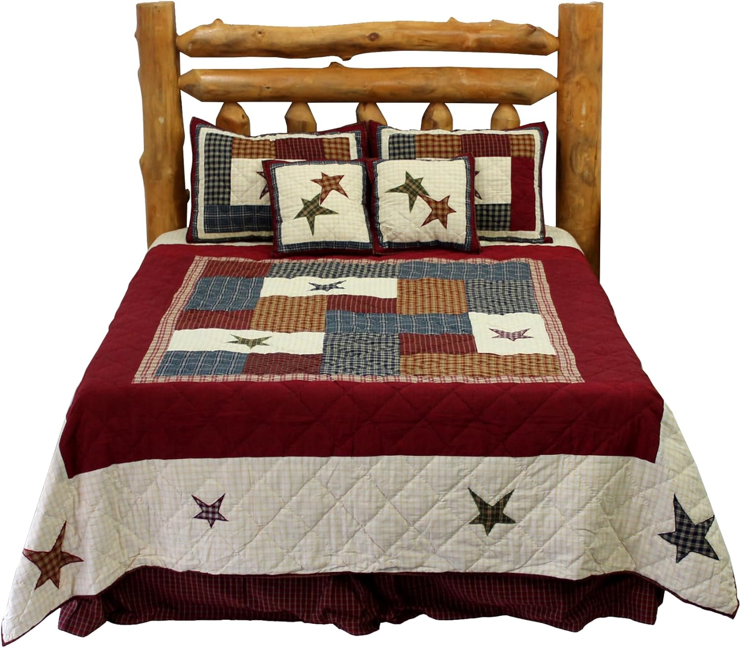 Woodland Square Super King Quilt Set with Pillow Shams