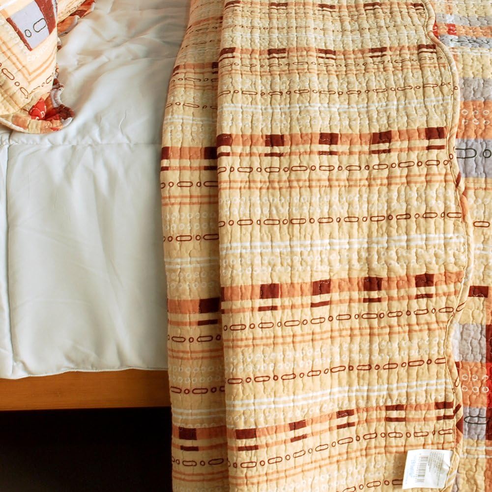 Blancho Bedding Enthusiasm Waltz 3PC Cotton Quilt Set
