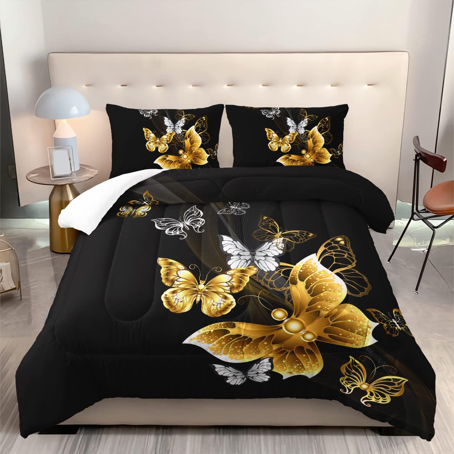 Butterfly Comforter Set for Adults