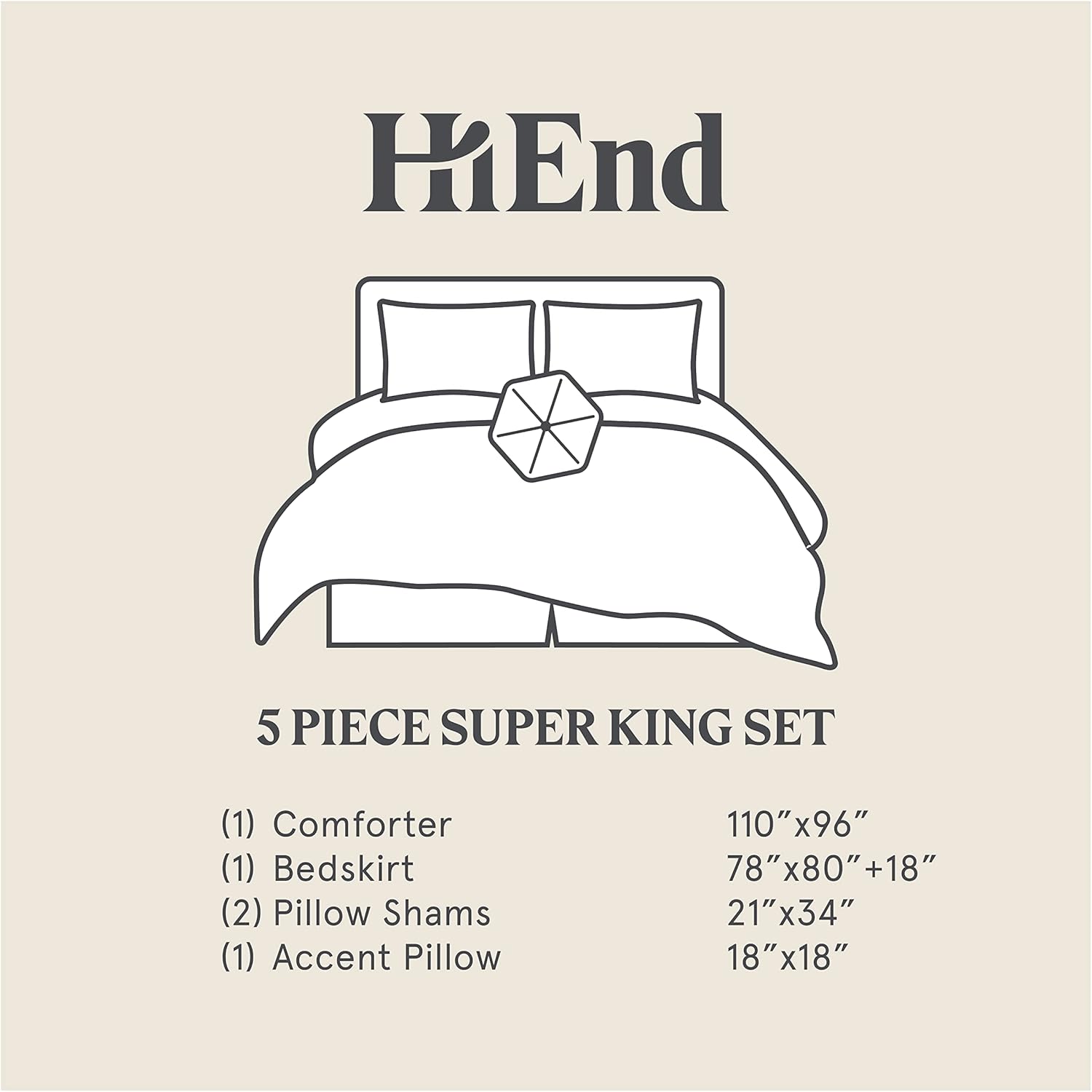 Paseo Road HiEnd Accents Del Rio 5 Piece Comforter Set