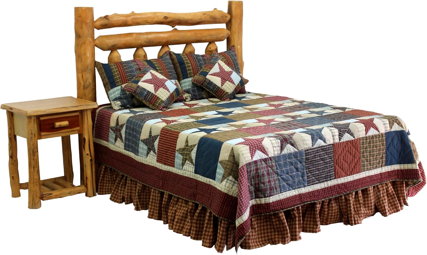 Patch Magic Log Star Super King Quilt Set