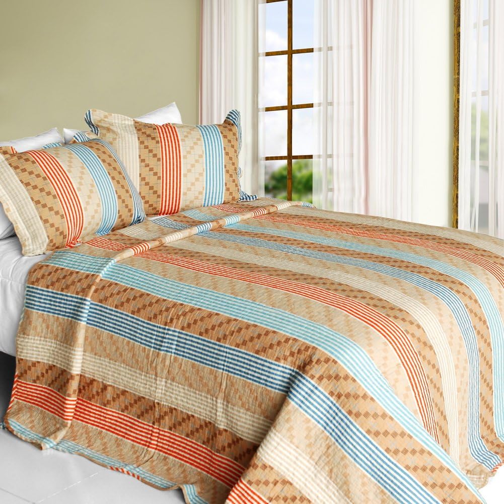Blancho Bedding Million Miles Cotton Quilt Set 3PC