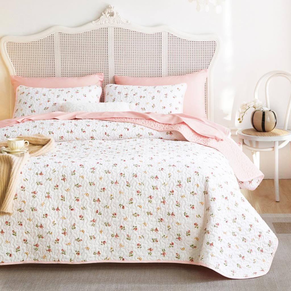 Wake In Cloud - Floral Quilt Set for Women