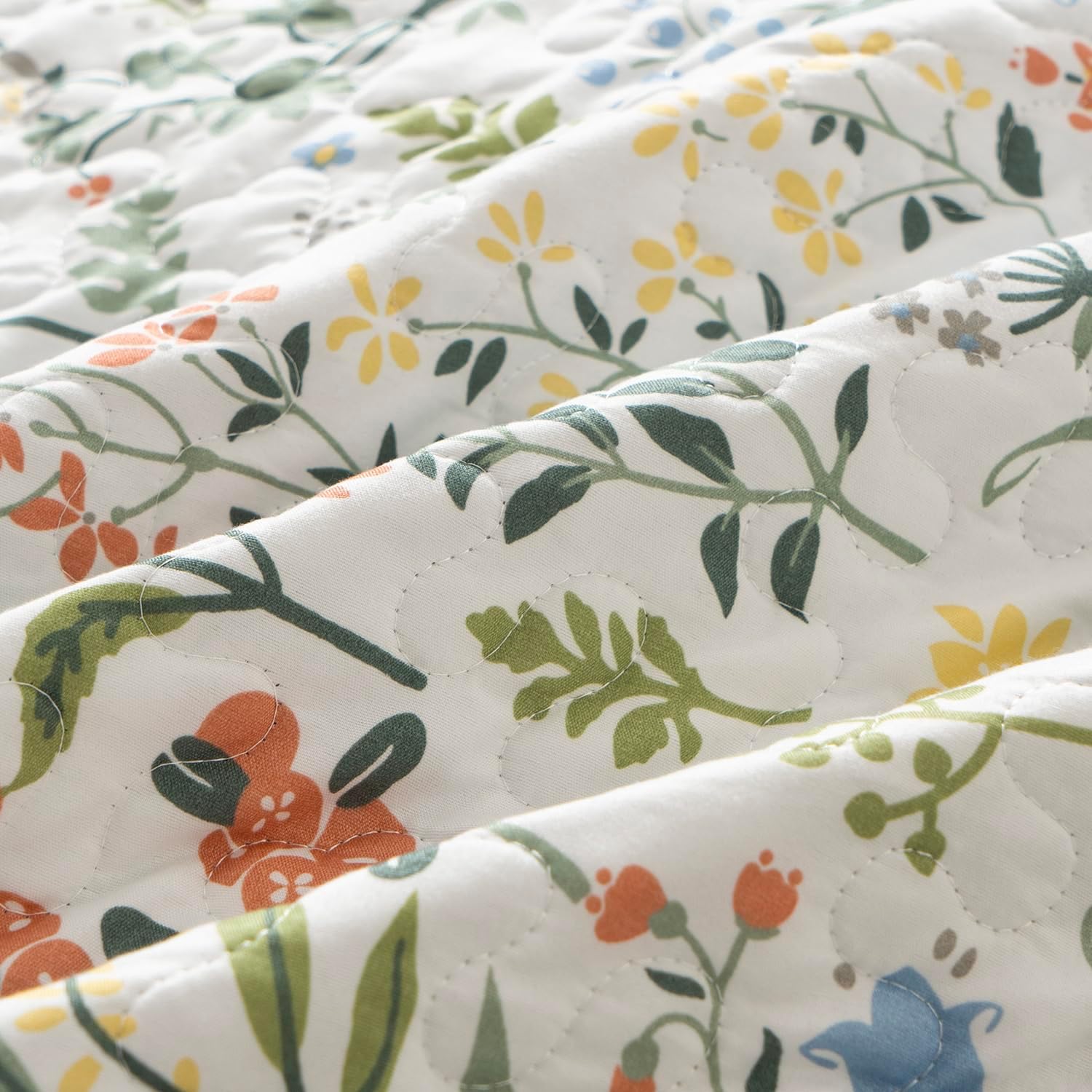 TISPLR Floral Quilt King Set 3 Pieces