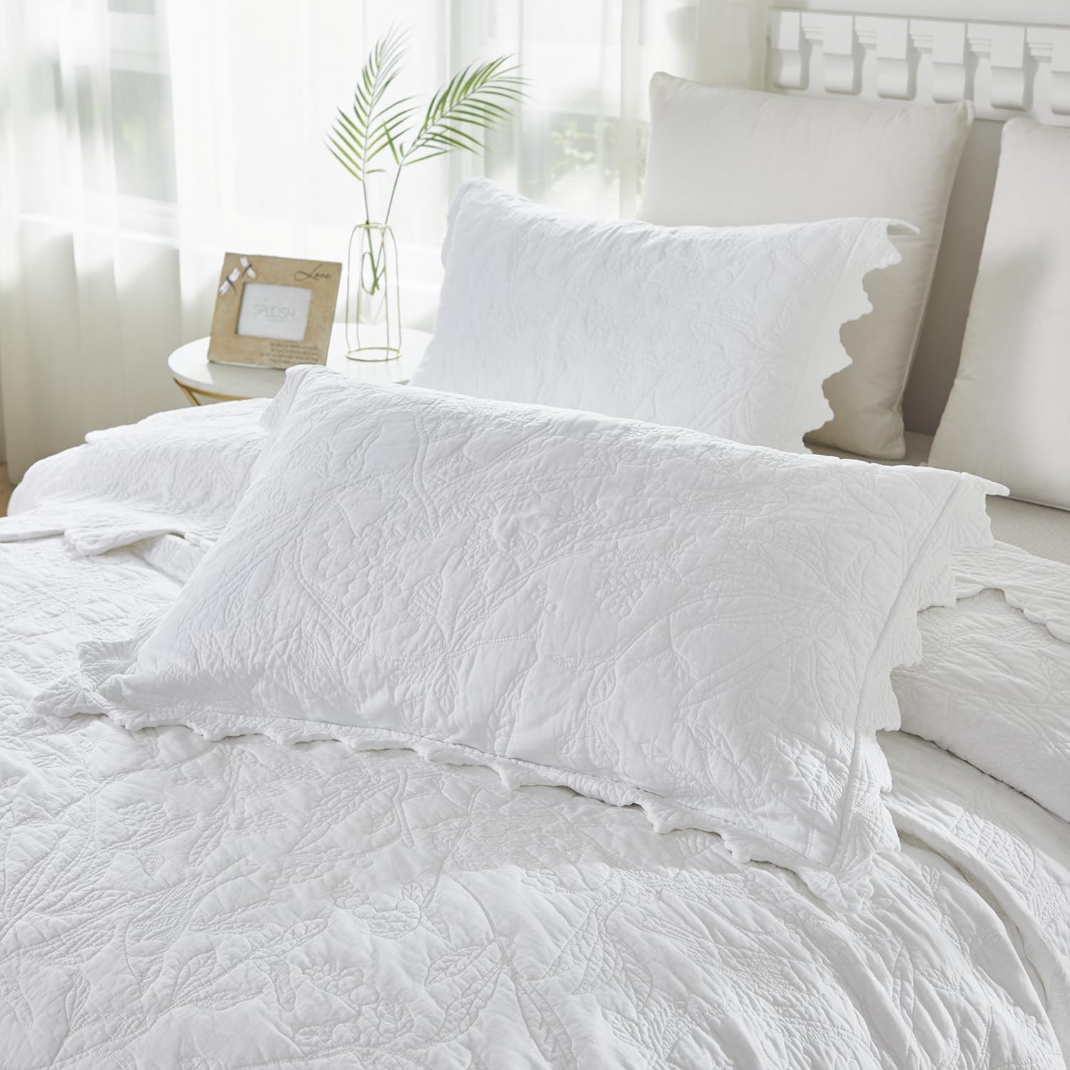 Brandream Country Birds Matelasse Quilt Set 3-Piece