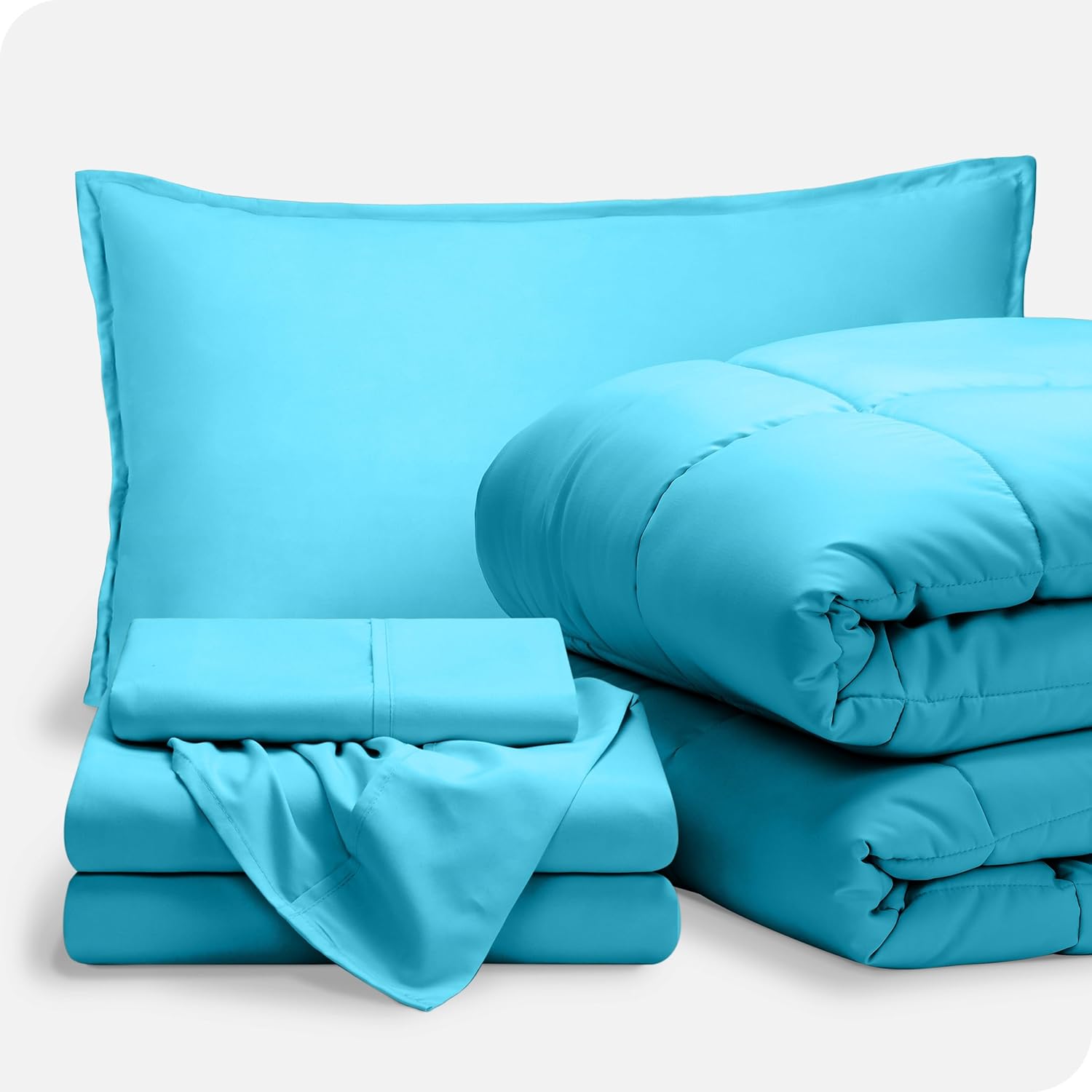 Upluxius 7 Piece Full XL Bed-In-A-Bag Comforter Set