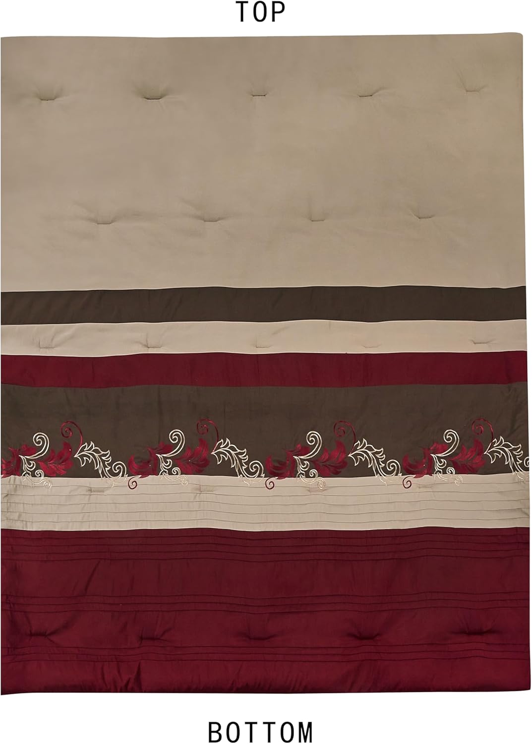 Chezmoi Napa 7-Piece Comforter Set Queen