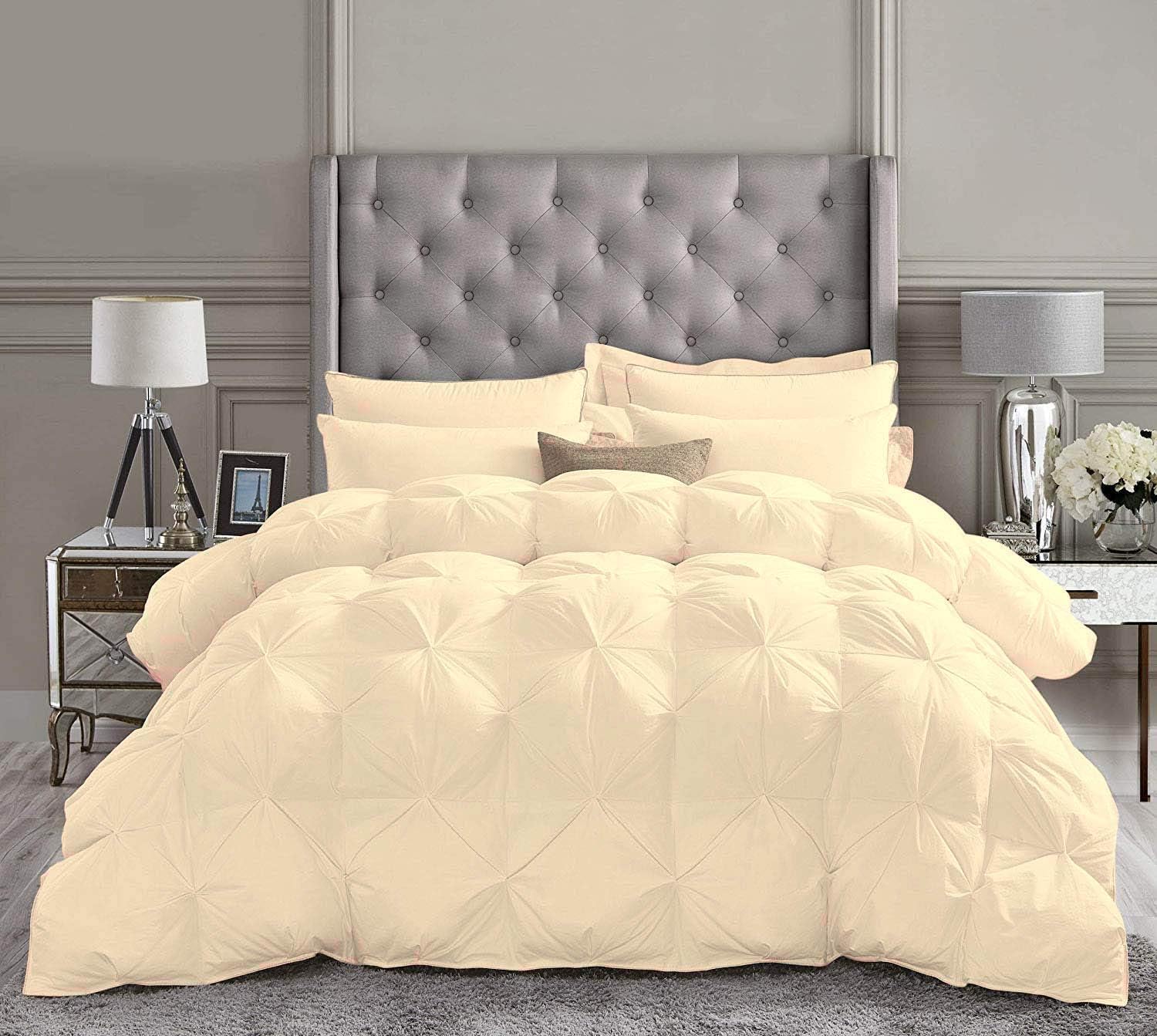 Home Luxury 5 Piece Pinch Pleated Comforter Set