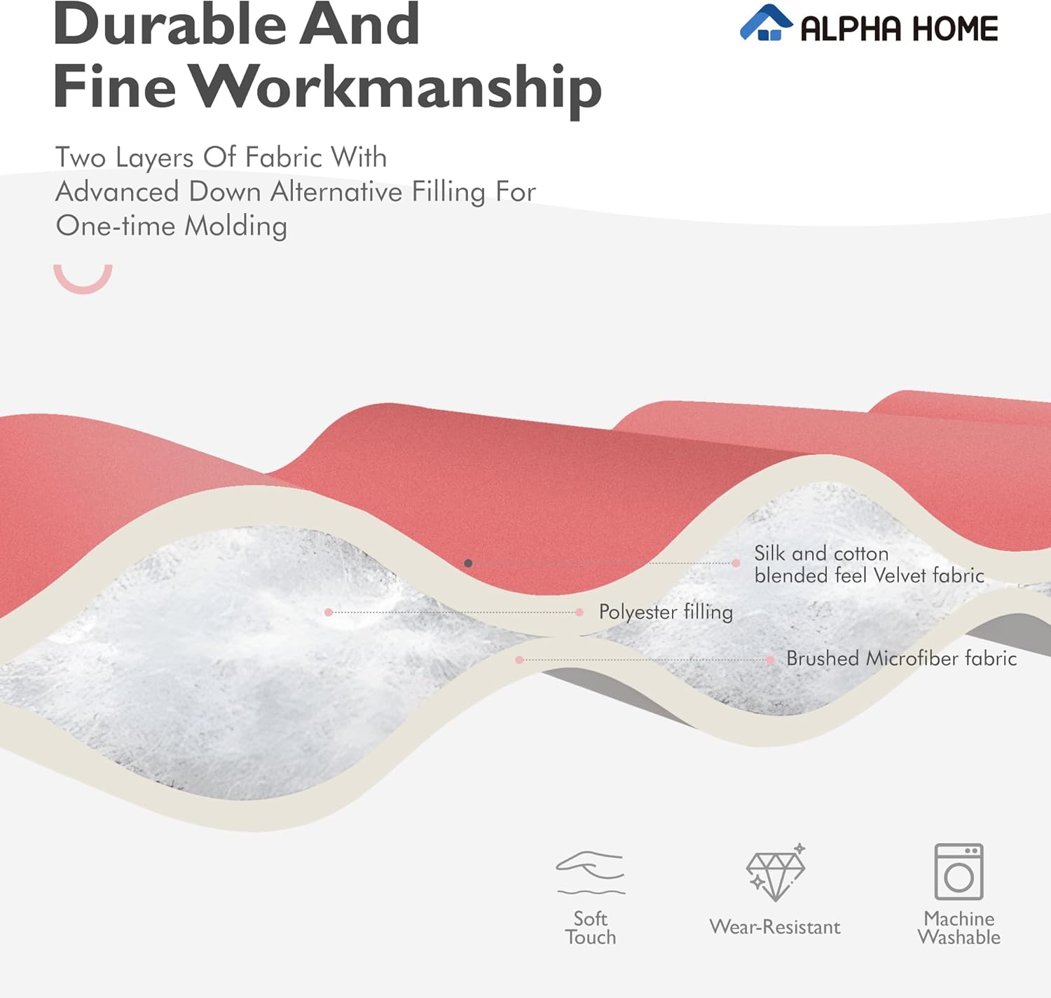 ALPHA HOME Lightweight Quilt Set - Reversible All-Season 3-Piece